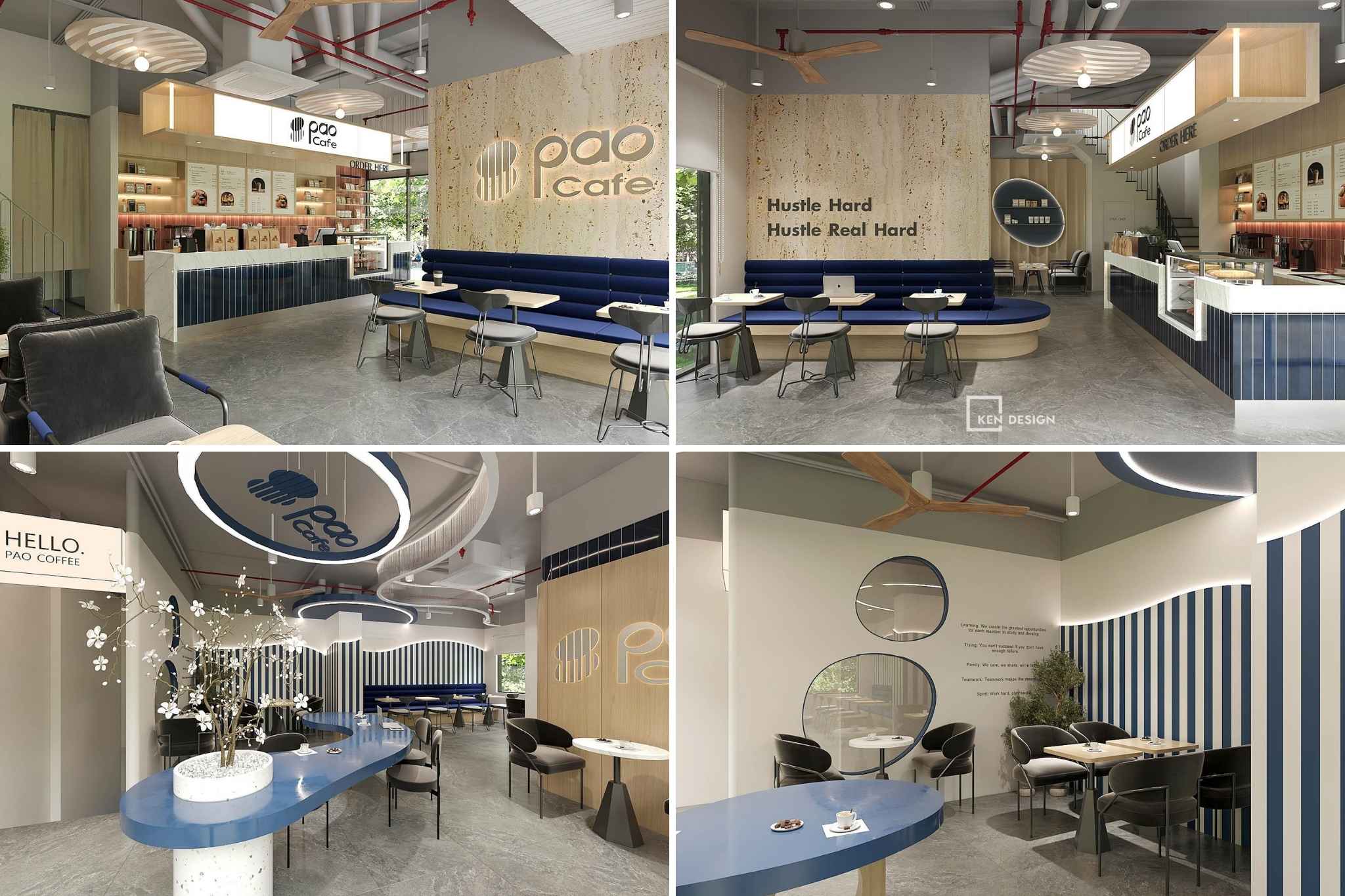  Quán cafe hiện đại – Không gian linh hoạt cho nhiều mô hình